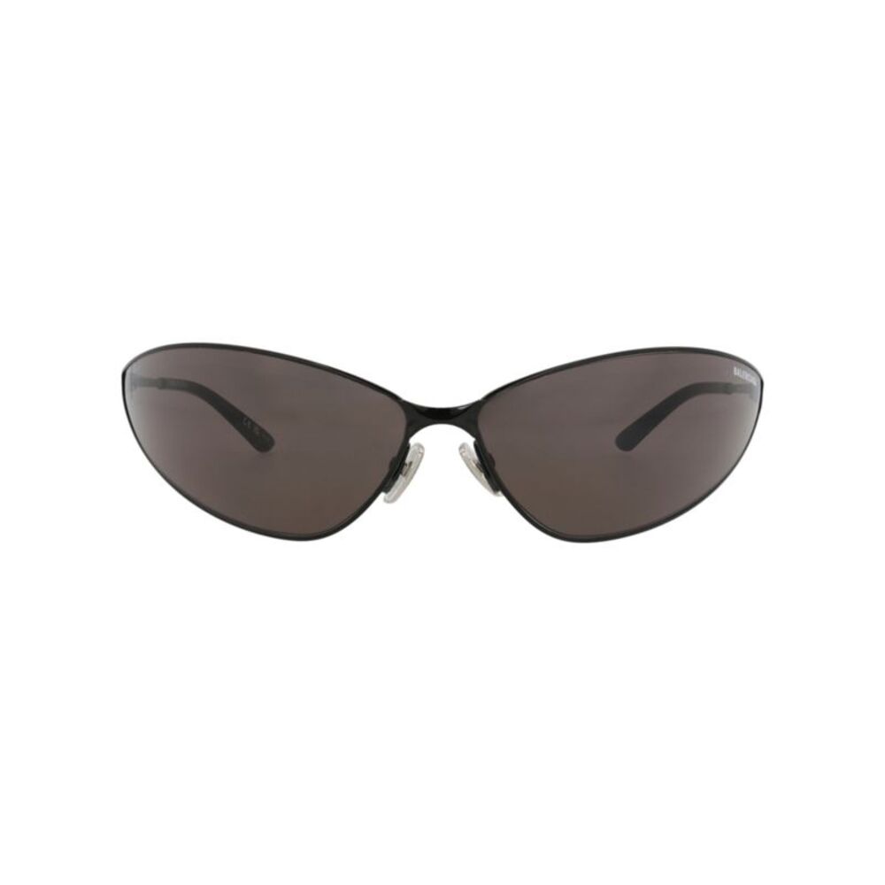 Balenciaga Shield-Frame Metal Sunglasses Black Unisex-Adult